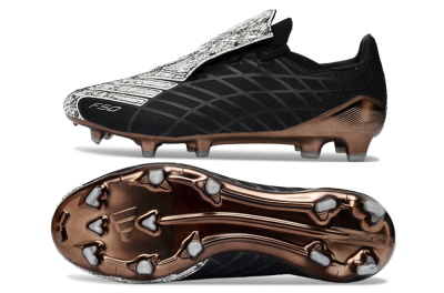 Men's Adidas F50 Elite FG Football Boots - Black/Copper Highlight/White Accents