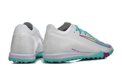 Men's Nike Air Zoom Mercurial Vapor 16 Elite TF Football Shoes - White/Aqua Wave/Sleek Purple