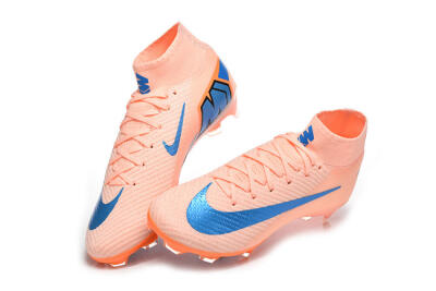 Men's Nike Air Zoom Mercurial Superfly 10 Elite FG Football Boots - Pink/Coral Orange/Deep Blue