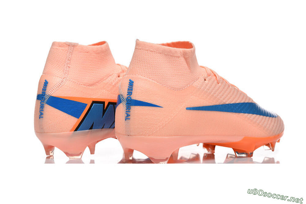 Men's Nike Air Zoom Mercurial Superfly 10 Elite FG Football Boots - Pink/Coral Orange/Deep Blue 9