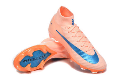 Men's Nike Air Zoom Mercurial Superfly 10 Elite FG Football Boots - Pink/Coral Orange/Deep Blue