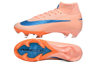 Men's Nike Air Zoom Mercurial Superfly 10 Elite FG Football Boots - Pink/Coral Orange/Deep Blue