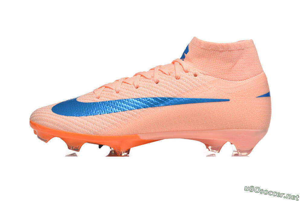 Men's Nike Air Zoom Mercurial Superfly 10 Elite FG Football Boots - Pink/Coral Orange/Deep Blue 0