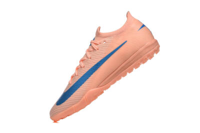 Men's Nike Air Zoom Mercurial Vapor 16 Elite TF Football Shoes - Peach/Azure Blue/Pearl Pink