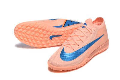 Men's Nike Air Zoom Mercurial Vapor 16 Elite TF Football Shoes - Peach/Azure Blue/Pearl Pink
