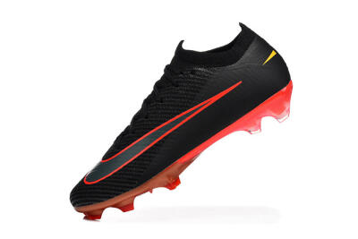 Men's Nike Air Zoom Mercurial Vapor 16 Elite FG Football Boots - Black/Electric Red/Flame Orange
