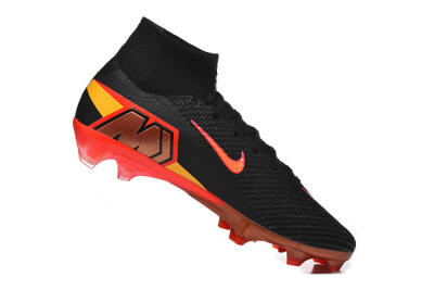 Men's Nike Air Zoom Mercurial Superfly 10 Elite FG Football Boots - Black/Fiery Red/Golden Yellow