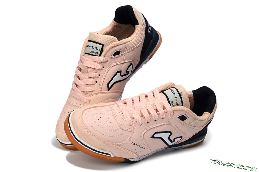 Men's Joma Top Flex IC Football Shoes - Pink/Navy/White 3