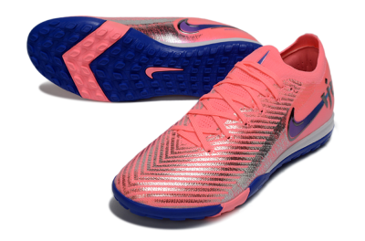 Unisex Nike Air Zoom Mercurial Vapor 16 Elite TF Football Shoes - Pink/Electric Blue/Silver