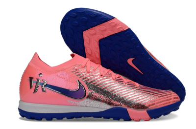 Unisex Nike Air Zoom Mercurial Vapor 16 Elite TF Football Shoes - Pink/Electric Blue/Silver
