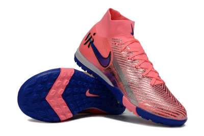 Unisex Nike Air Zoom Mercurial Superfly 10 Elite TF Football Shoes - Pink/Electric Pink/Deep Blue