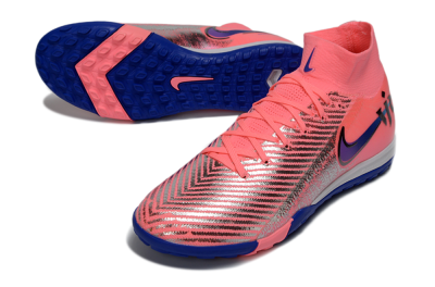 Unisex Nike Air Zoom Mercurial Superfly 10 Elite TF Football Shoes - Pink/Electric Pink/Deep Blue