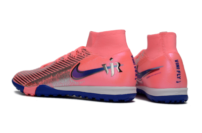Unisex Nike Air Zoom Mercurial Superfly 10 Elite TF Football Shoes - Pink/Electric Pink/Deep Blue