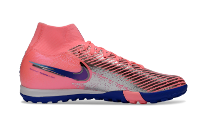 Unisex Nike Air Zoom Mercurial Superfly 10 Elite TF Football Shoes - Pink/Electric Pink/Deep Blue