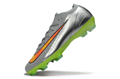 Men's Nike Air Zoom Mercurial Vapor 16 Elite FG Football Boots - Gray/Electric Green/Bright Red