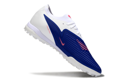 Men's Nike Phantom 6 Low Elite TF Football Shoes - Blue/Bright Pink/Sleek White