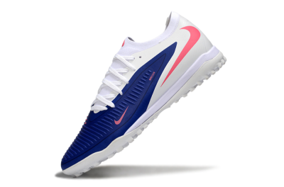 Men's Nike Phantom 6 Low Elite TF Football Shoes - Blue/Bright Pink/Sleek White