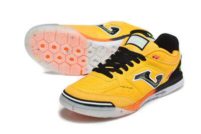 Men's Joma Top Flex IC Football Shoes - Yellow/Bright Citrus/Jet Black