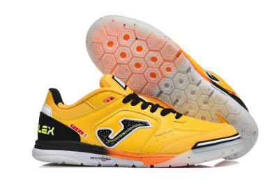Men's Joma Top Flex IC Football Shoes - Yellow/Bright Citrus/Jet Black