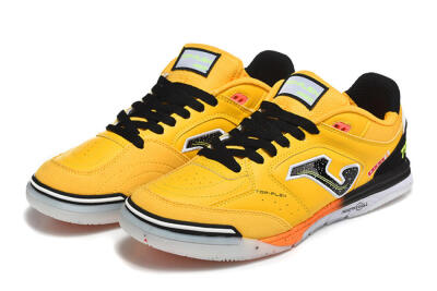 Men's Joma Top Flex IC Football Shoes - Yellow/Bright Citrus/Jet Black