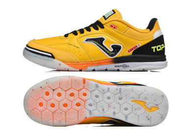 Men's Joma Top Flex IC Football Shoes - Yellow/Bright Citrus/Jet Black