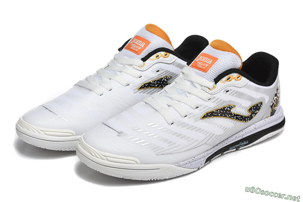 Men's Joma Top Flex IC Football Shoes - White/Bold Yellow/Black 5