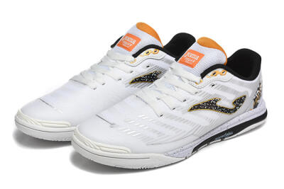 Men's Joma Top Flex IC Football Shoes - White/Bold Yellow/Black