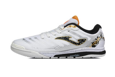 Men's Joma Top Flex IC Football Shoes - White/Bold Yellow/Black