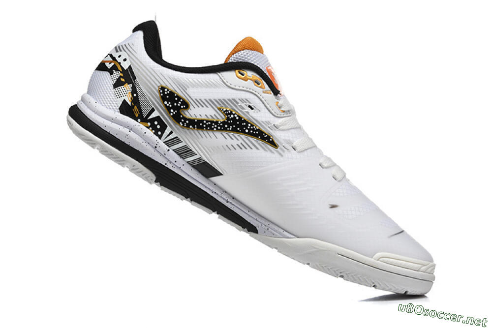 Men's Joma Top Flex IC Football Shoes - White/Bold Yellow/Black 7
