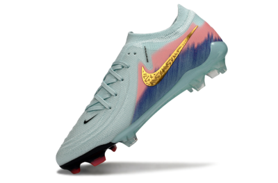 Men's Nike Phantom GX 2 Elite FG Football Boots - Aqua/Coral Fade/Deep Blue