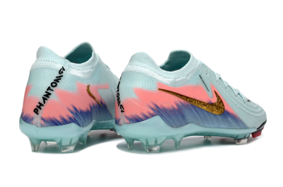 Men's Nike Phantom GX 2 Elite FG Football Boots - Aqua/Coral Fade/Deep Blue