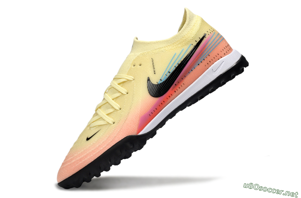 Men's Nike Phantom GX 2 Elite TF Football Shoes - Yellow/Sunset Orange/Pink Lemonade 5