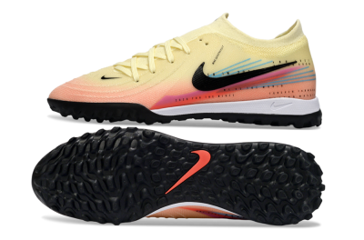Men's Nike Phantom GX 2 Elite TF Football Shoes - Yellow/Sunset Orange/Pink Lemonade