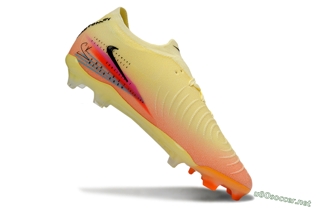 Men's Nike Phantom GX 2 Elite FG Football Boots - Yellow/Peach Fusion/Sunrise Glow 4
