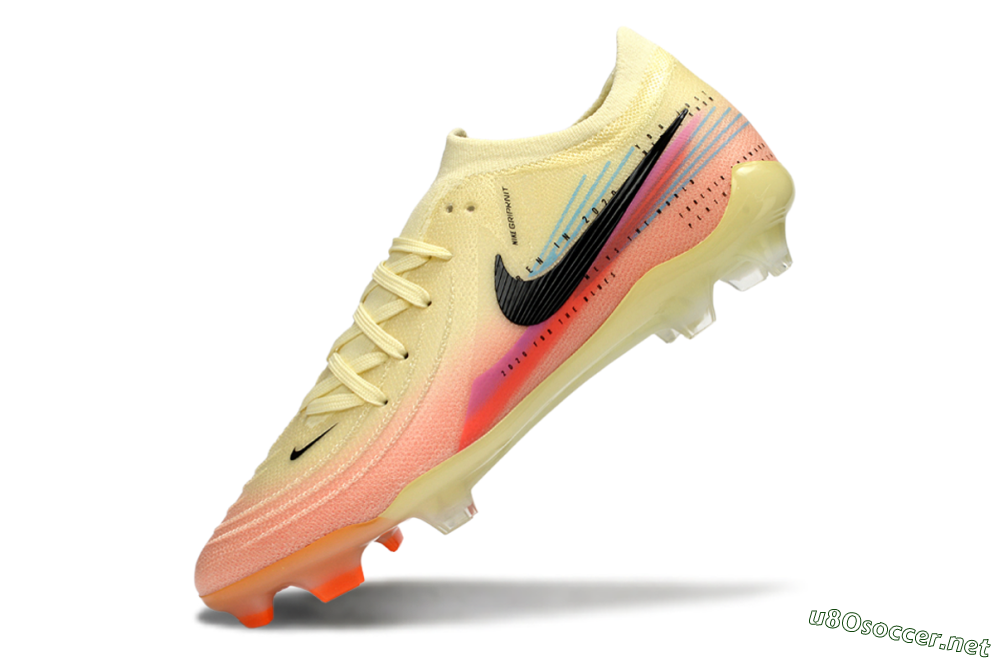 Men's Nike Phantom GX 2 Elite FG Football Boots - Yellow/Peach Fusion/Sunrise Glow 5