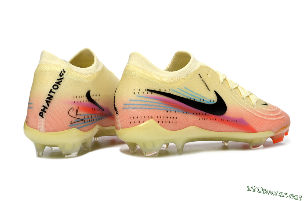 Men's Nike Phantom GX 2 Elite FG Football Boots - Yellow/Peach Fusion/Sunrise Glow 6