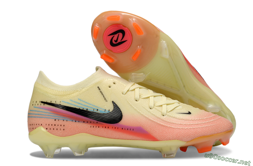 Men's Nike Phantom GX 2 Elite FG Football Boots - Yellow/Peach Fusion/Sunrise Glow 2