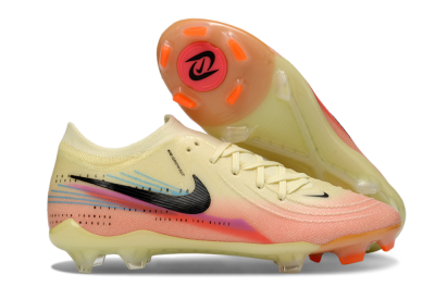 Men's Nike Phantom GX 2 Elite FG Football Boots - Yellow/Peach Fusion/Sunrise Glow