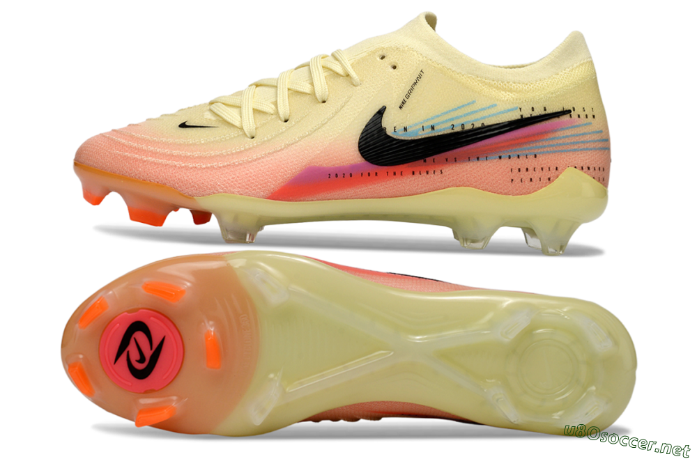 Men's Nike Phantom GX 2 Elite FG Football Boots - Yellow/Peach Fusion/Sunrise Glow 1