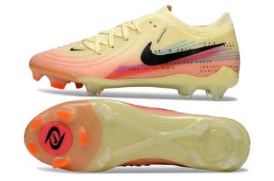 Men's Nike Phantom GX 2 Elite FG Football Boots - Yellow/Peach Fusion/Sunrise Glow