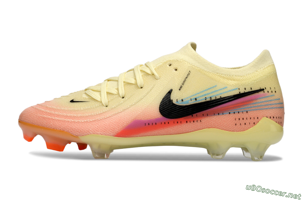 Men's Nike Phantom GX 2 Elite FG Football Boots - Yellow/Peach Fusion/Sunrise Glow 0