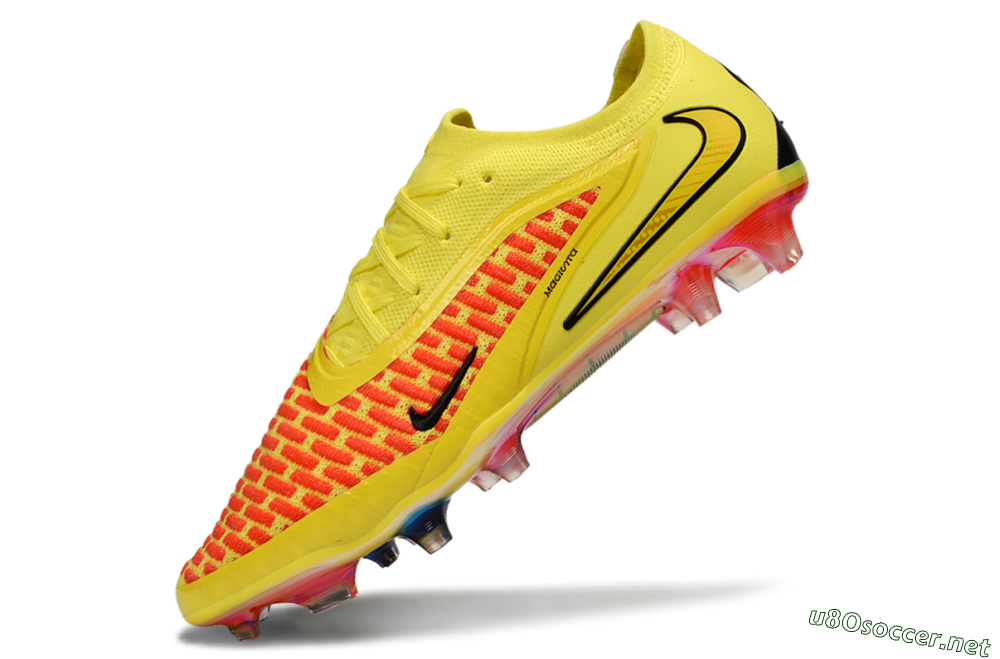 Men's Nike Phantom 6 Low Elite FG Football Boots - Yellow/Vibrant Lemon/Fiery Sunset 5