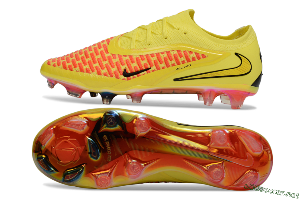 Men's Nike Phantom 6 Low Elite FG Football Boots - Yellow/Vibrant Lemon/Fiery Sunset 1