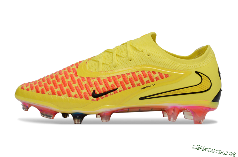 Men's Nike Phantom 6 Low Elite FG Football Boots - Yellow/Vibrant Lemon/Fiery Sunset 0