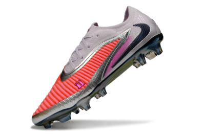 Men's Nike Phantom 6 Low Elite FG Football Boots - Red/Bright Coral/Steel Gray