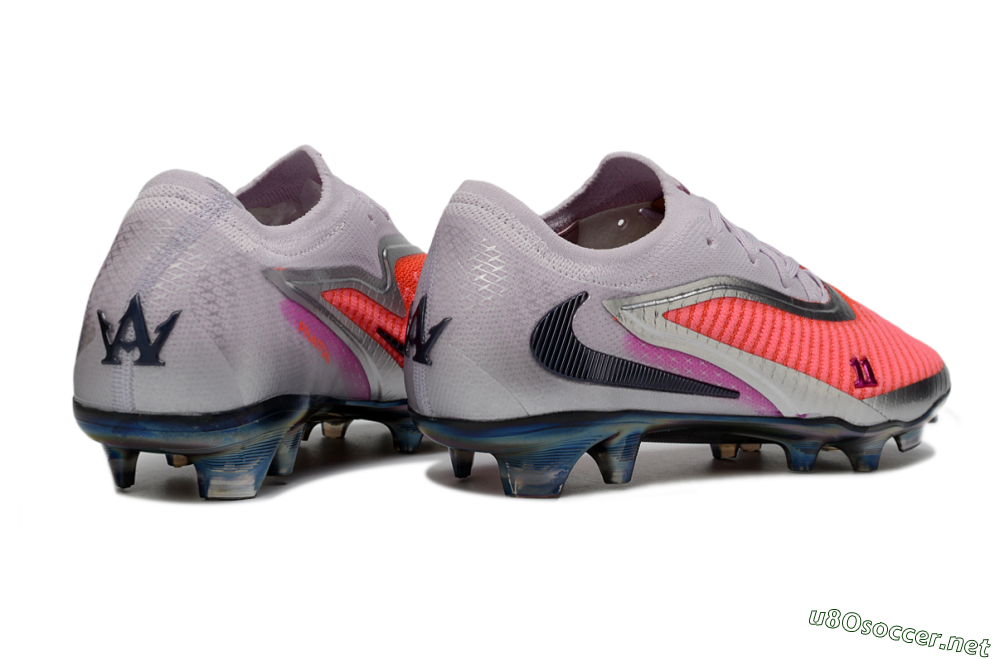 Men's Nike Phantom 6 Low Elite FG Football Boots - Red/Bright Coral/Steel Gray 6