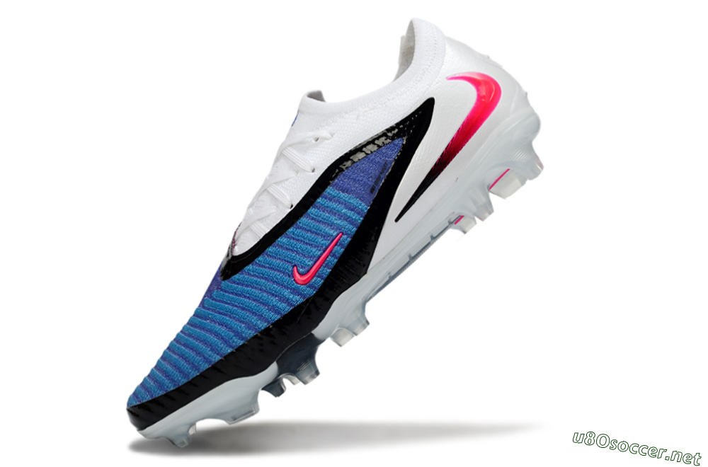 Unisex Nike Phantom 6 Low Elite FG Football Boots - Blue/Electric Blue/Hot Pink 6
