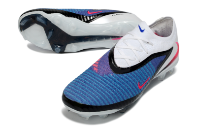 Unisex Nike Phantom 6 Low Elite FG Football Boots - Blue/Electric Blue/Hot Pink