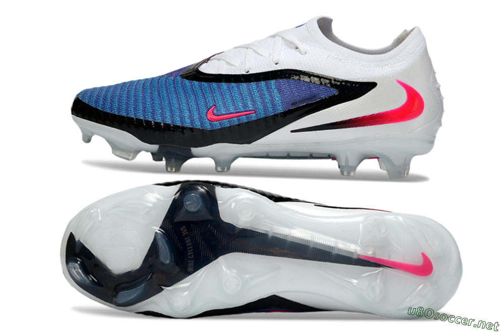 Unisex Nike Phantom 6 Low Elite FG Football Boots - Blue/Electric Blue/Hot Pink 1