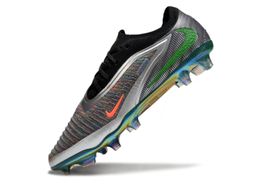 Men's Nike Phantom 6 Low Elite FG Football Boots - Black/Neon Green/Fiery Orange